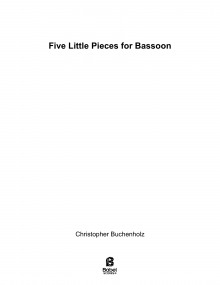 Five Little Pieces for Bassoon image